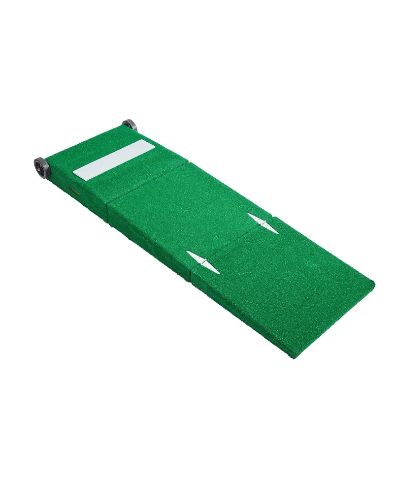Hongge Portable Baseball Pitching Mound 90 in with Antifade Turf and Pitching Rubber for Indoor and Outdoor Training