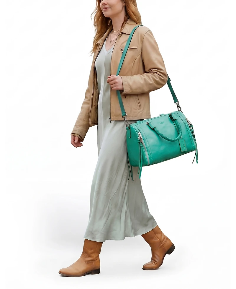 Old Trend Women's Genuine Leather Lily Satchel Bag