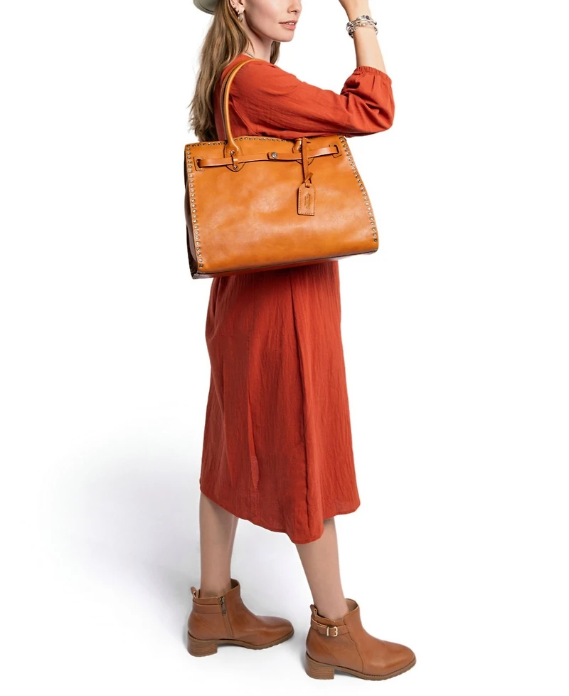 Old Trend Westland Leather Satchel Bag