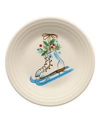 Fiesta Jolly Christmas Skates Classic Rim Luncheon Plate