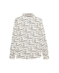 Mint Velvet Women's Amour Print Bow Shirt