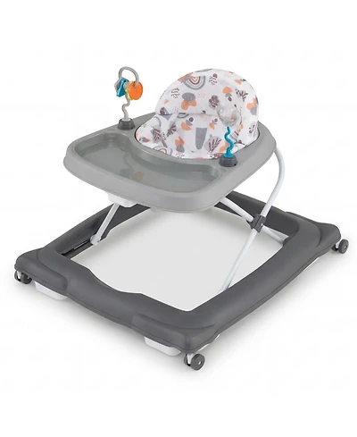 Slickblue Adjustable Height Foldable Baby Walker with Removable Seat for Infants