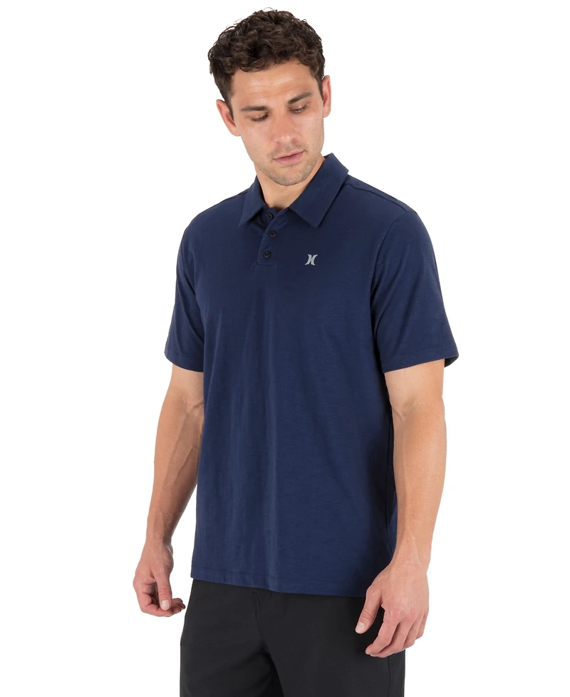 Hurley Men's Icon Slub Short-Sleeve Polo Shirt