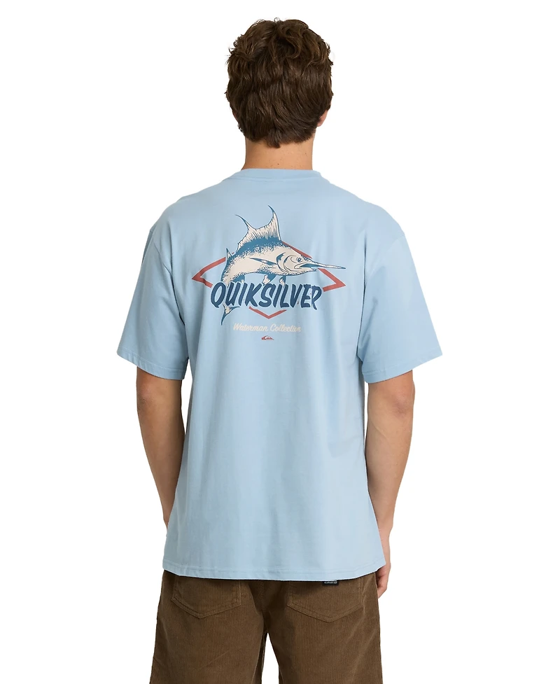 Quiksilver Waterman Men's Regular-Fit Crewneck T-Shirt