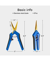 Xdovet Pruning Shears Garden Snips Straight Stainless Steel
