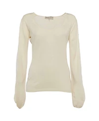 Pre-Owned Emilio Pucci Women's Lace-Detail Knit Sweater