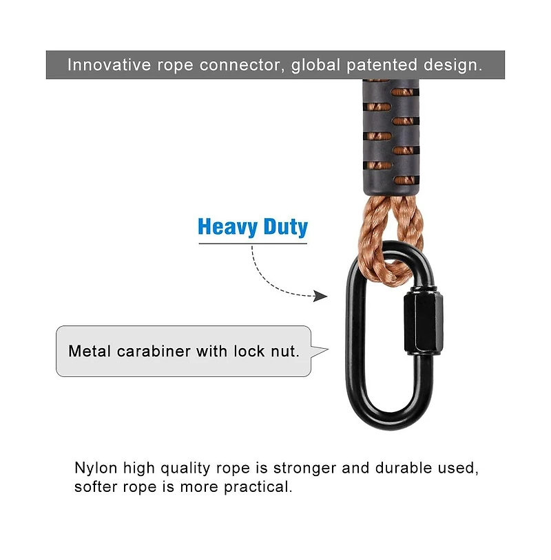 Piscifun Polyester Hammock Straps Heavy Duty Hanging Kit for Swings and Camping