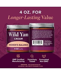 SMNutrition Wild yam cream, 4 Ounce