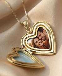 The M Jewelers Heart Locket Necklace