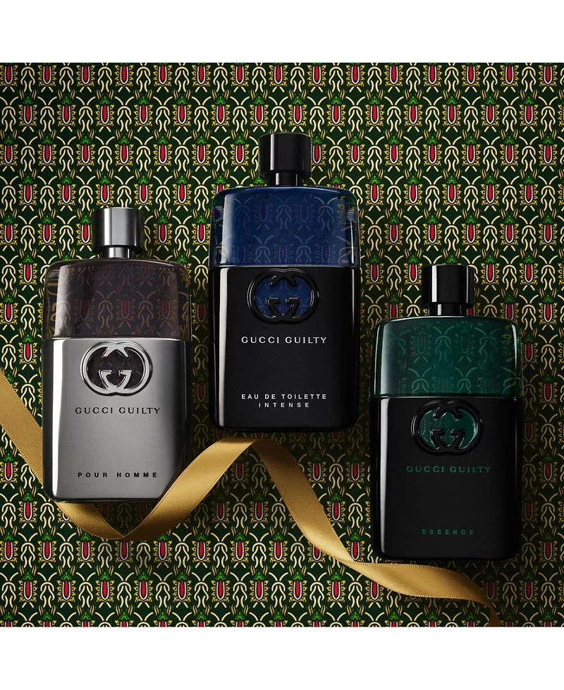 Gucci Men's 3-Piece Guilty Pour Homme Essence Eau de Toilette Spray Gift Set