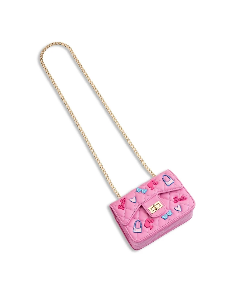 Barbie Classic Quilted Kids Handbag with Charms