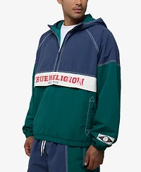 True Religion Men's Color-Block Big T Anorak Jacket