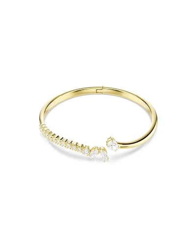 Swarovski Gold-Tone Plated White Crystal Bracelet