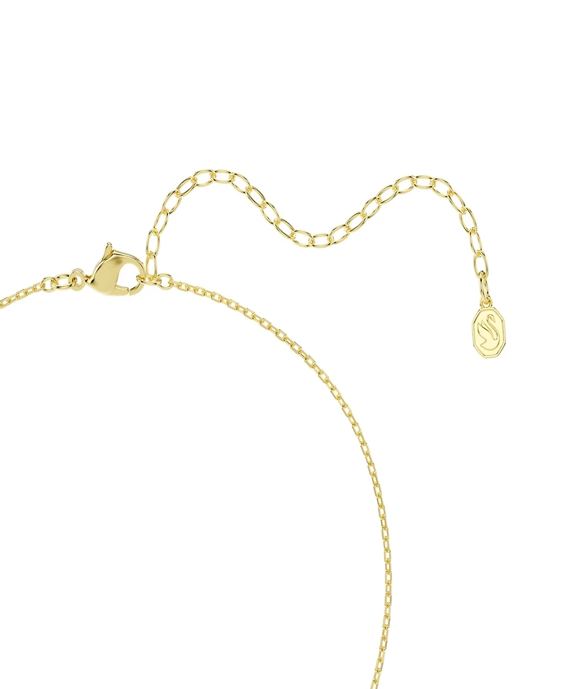 Swarovski Gold-Tone Plated White Crystal Necklace