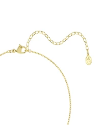 Swarovski Gold-Tone Plated White Crystal Necklace
