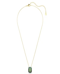Swarovski Gold-Tone Plated Green Crystal Necklace