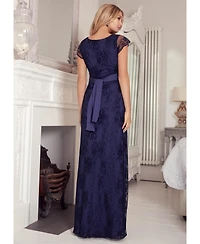 Tiffany Rose Maternity April Nursing Floral-Lace Gown
