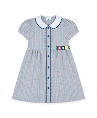 Florence Eiseman Toddler Girls 2T -6X Plaid Dress With Flowers