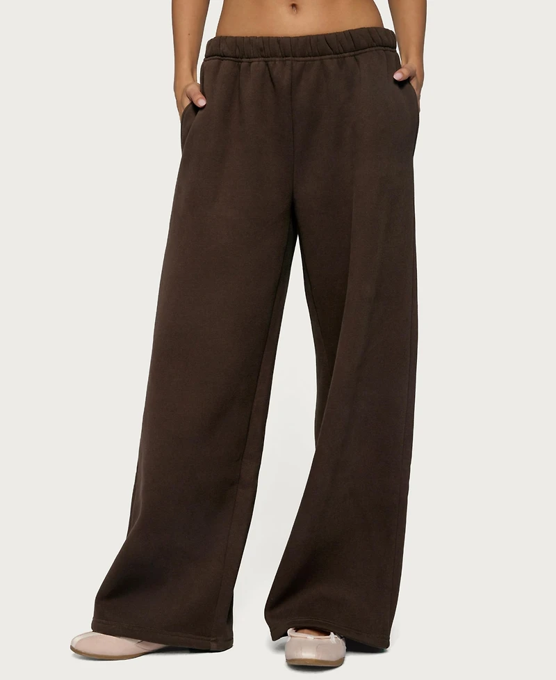 Edikted Women's Glow Rhinestone Sweatpants
