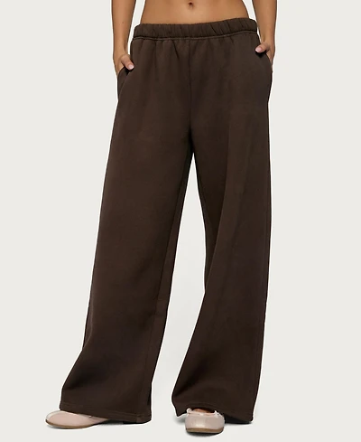 Edikted Women's Glow Rhinestone Sweatpants