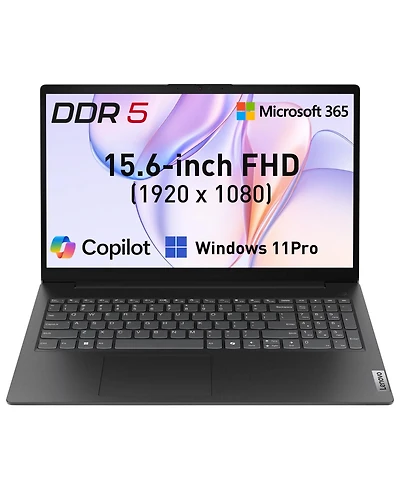 Lenovo V-Series V15 Business Laptop, 15.6" Fhd, Intel N-Series N150, Intel Graphics, 32GB DDR5, 2TB Ssd, Wi-Fi 6, Win11 Pro, Black