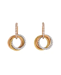 Pre-Owned Cartier Trinity Hoop Dangle Earrings
