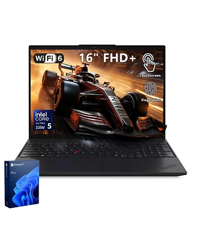 Lenovo ThinkPad L16 16" Fhd+ Touch Ai Laptop, Intel Core Ultra 5 225U, Intel Graphics, 32GB DDR5, 1TB Ssd, Wi-Fi 6, Win11 Pro, Black