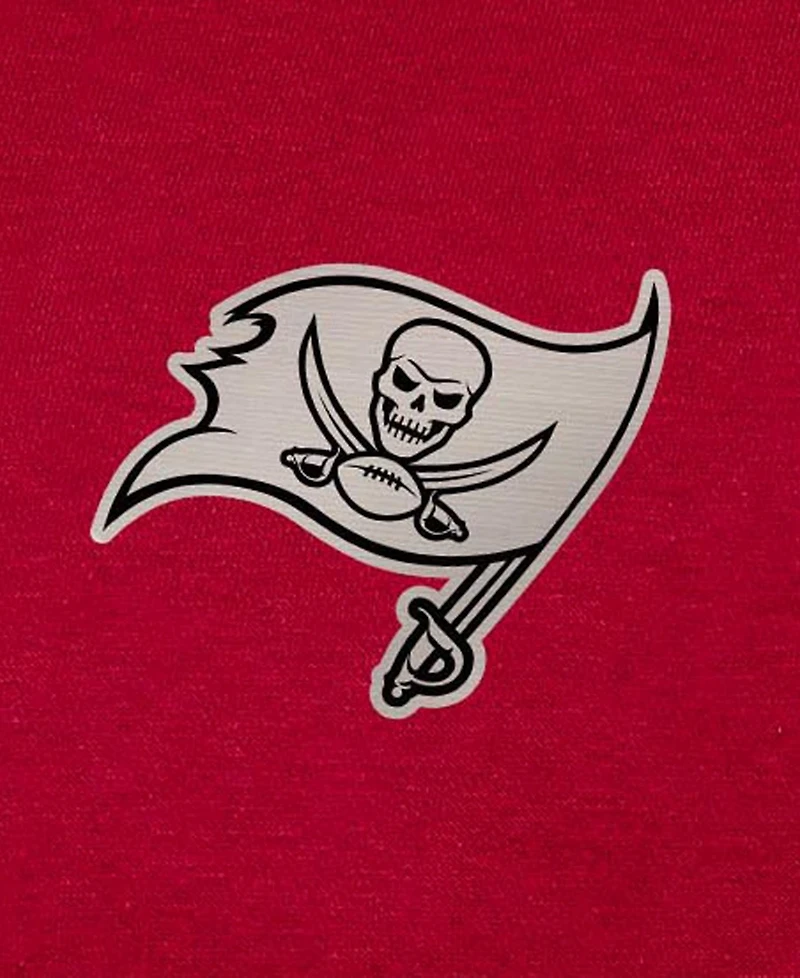 Antigua Men's Red Tampa Bay Buccaneers Brushed Carbon Victory Pullover Hoodie
