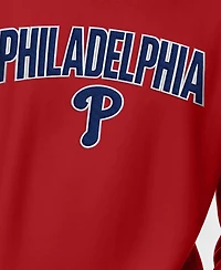 Champion Men's Red Philadelphia Phillies Reverse Weave Chenille Sweatshirt