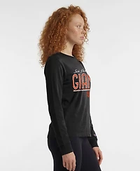 Champion Women's San Francisco Giants Long-Sleeve Distressed T-Shirt
