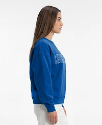 Champion Women's All-Star Chicago Cubs Relaxed-Fit Midweight Cotton-Blend Sweatshirt