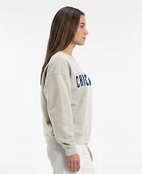 Champion Women's Chicago Cubs Relaxed-Fit Dropped-Shoulder Sweatshirt