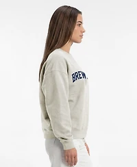 Champion Women's Milwaukee Brewers Crewneck Screen-Print Relaxed-Fit Sweatshirt