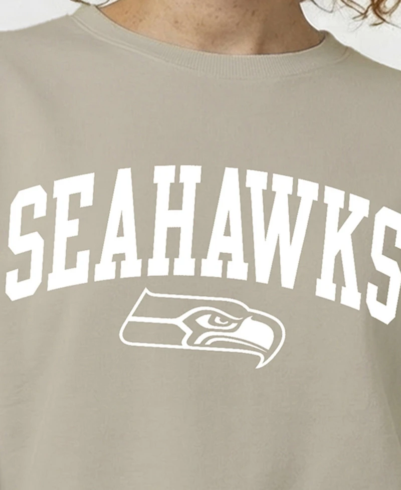 Champion Women's Seattle Seahawks Power Blend Fleece Crewneck Sweatshirt