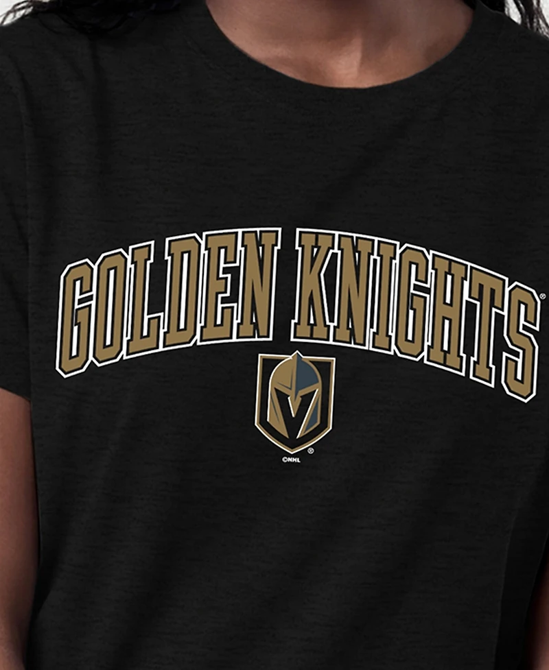 Champion Women's Vegas Golden Knights Arch Mascot Logo Screen Print T-Shirt