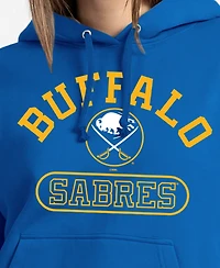 Champion Women's Buffalo Sabres Arched Pill Box Graphic Fleece-Lined Hoodie