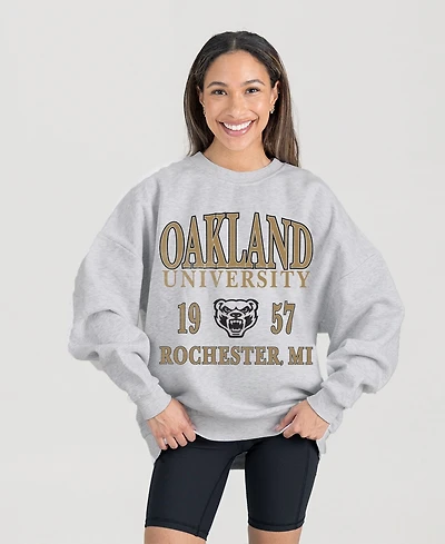 Gameday Couture Women's Oakland Golden Grizzlies Fleece-Graphic Pullover Sweatshirt