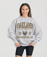 Gameday Couture Women's Oakland Golden Grizzlies Fleece-Graphic Pullover Sweatshirt