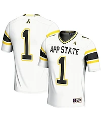 Gameday Greats Men's 1 White Appalachian State Mountaineers Endzone Football Jersey