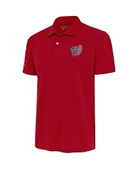 Antigua Men's Red Washington Nationals Patriotic Tribute Polo Shirt