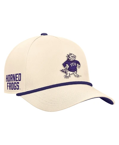 Nike Men's Natural Tcu Horned Frogs Vintage Rope Rise Adjustable Hat