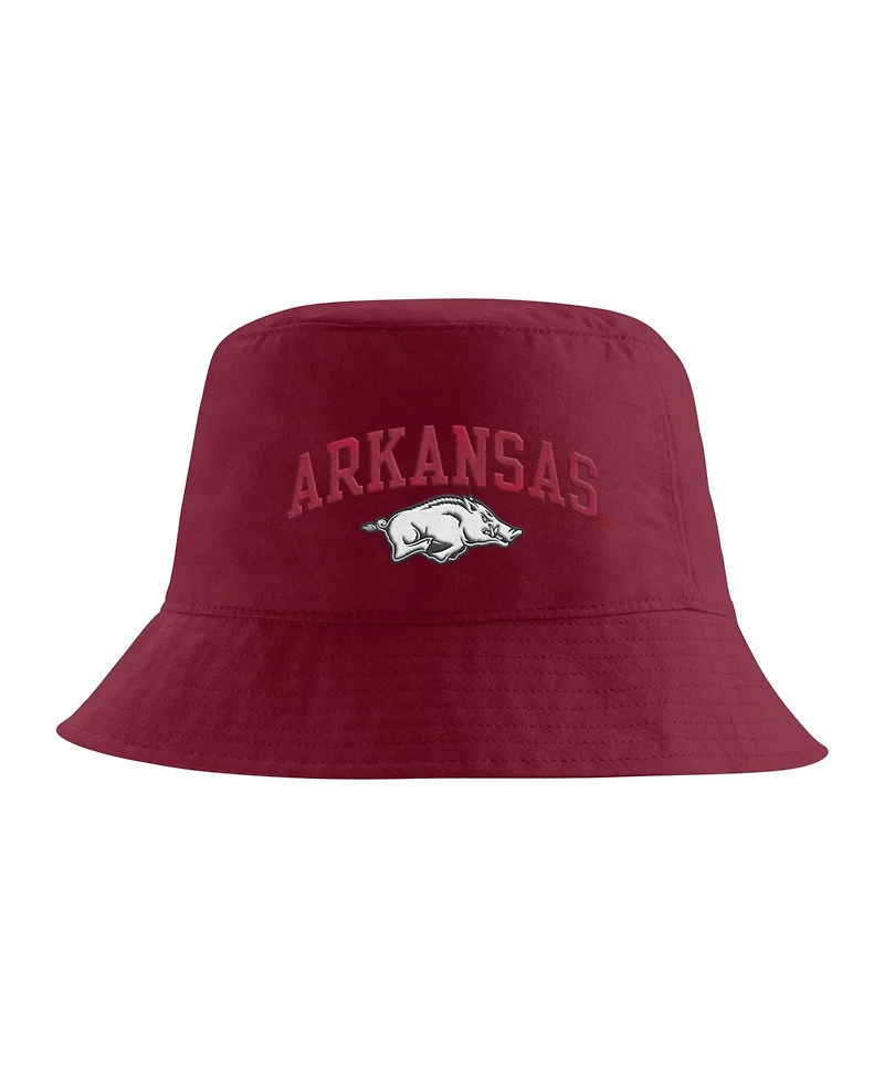 Nike Men's Cardinal Arkansas Razorbacks Apex Striped Bucket Hat