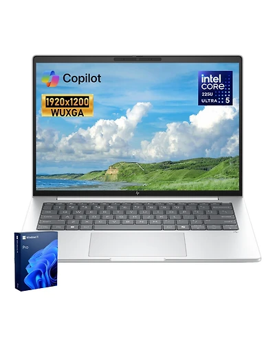 Hp EliteBook 8 Intel Core Ultra 5 225U 14" Fhd+ Ips Business Ai Laptop, Intel Graphics, 16GB DDR5, 512GB Ssd, Wi-Fi 7, Win11 Pro, Silver