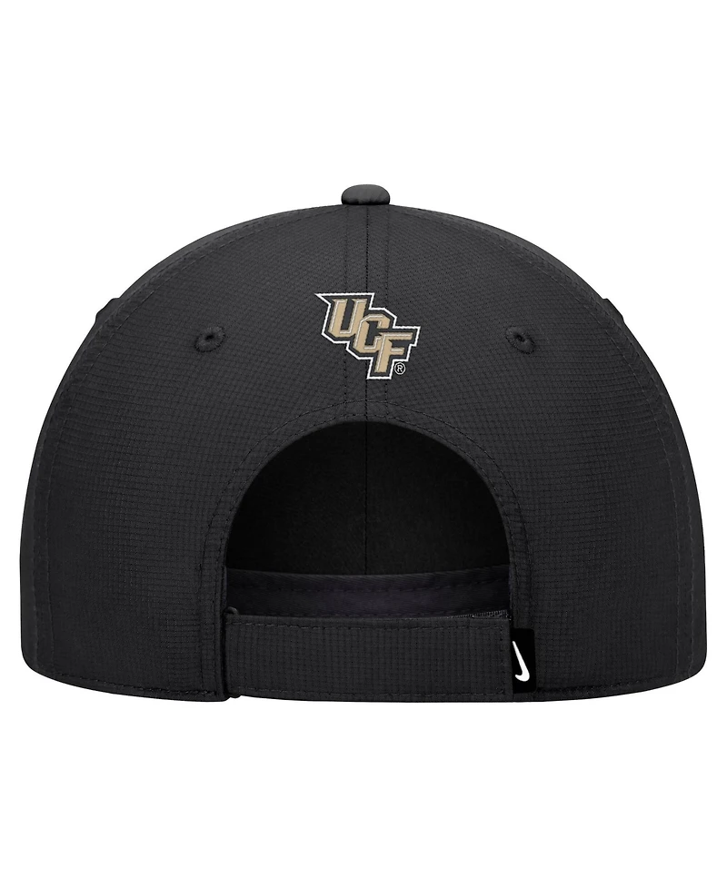 Nike Men's Black Ucf Knights 2026 Sideline Ripstop Dri-fit Adjustable Hat