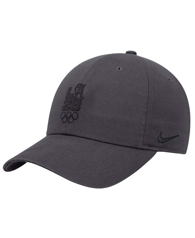 Nike Big Boys and Girls Anthracite LA28 Summer Olympics Club Adjustable Hat