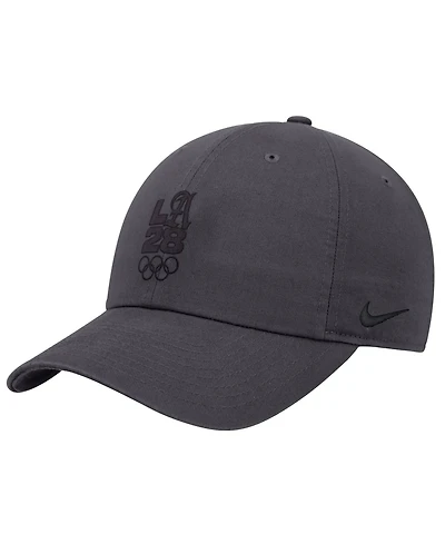 Nike Big Boys and Girls Anthracite LA28 Summer Olympics Club Adjustable Hat