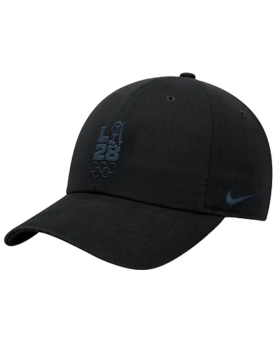 Nike Men's Black LA28 Summer Olympics Script Club Adjustable Hat