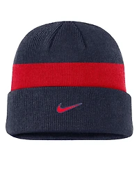 Nike Men's Navy Team Usa Stripe Terra Cuffed Knit Hat