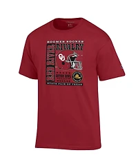 Champion Men's Crimson Oklahoma Sooners Red River Rivalry Slogan T-Shirt
