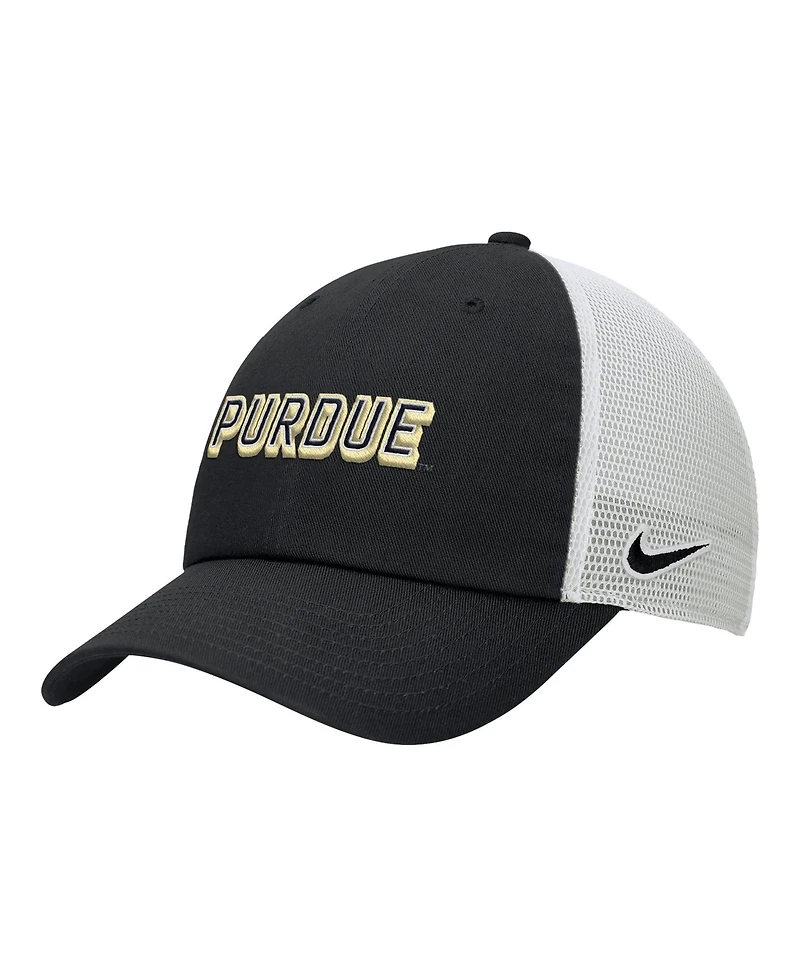 Nike Men's Black Purdue Boilermakers On-Field Club Adjustable Trucker Hat